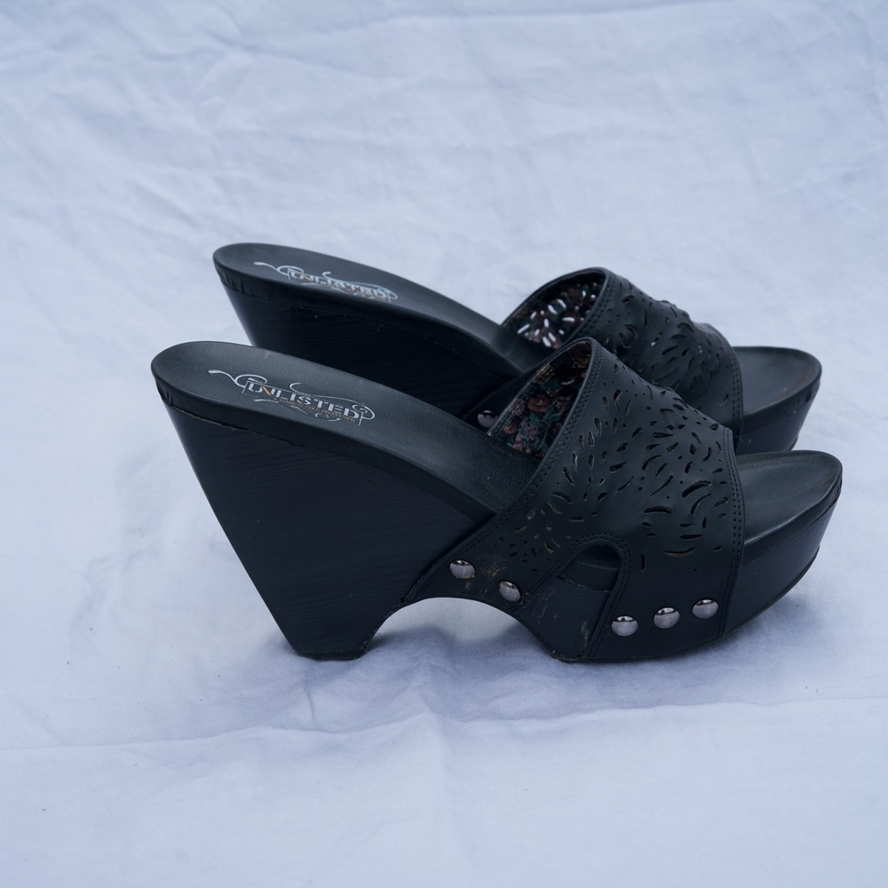 Unlisted Dot Com Platform Sandal In Black - image 3